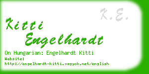 kitti engelhardt business card